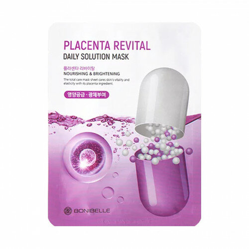 Антивозрастная маска с плацентой Bonibelle Placenta Revital Daily Solution, 25 мл. фото 1 — BascoMarket