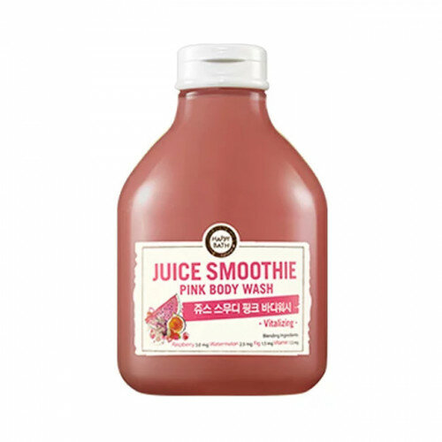 Пенка для душа розовые экстракты Happy Bath Juice Smoothie Pink Body Wash, 300 мл. фото 1 — BascoMarket