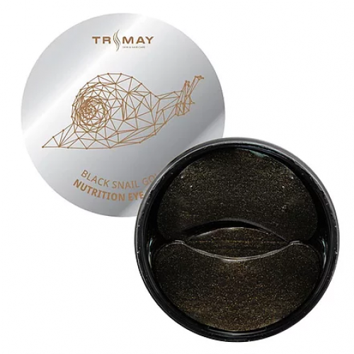 Патчи с муцином улитки и золотом Trimay Black Snail Gold Nutrition Eye Patch. 60 шт. фото 1 — BascoMarket