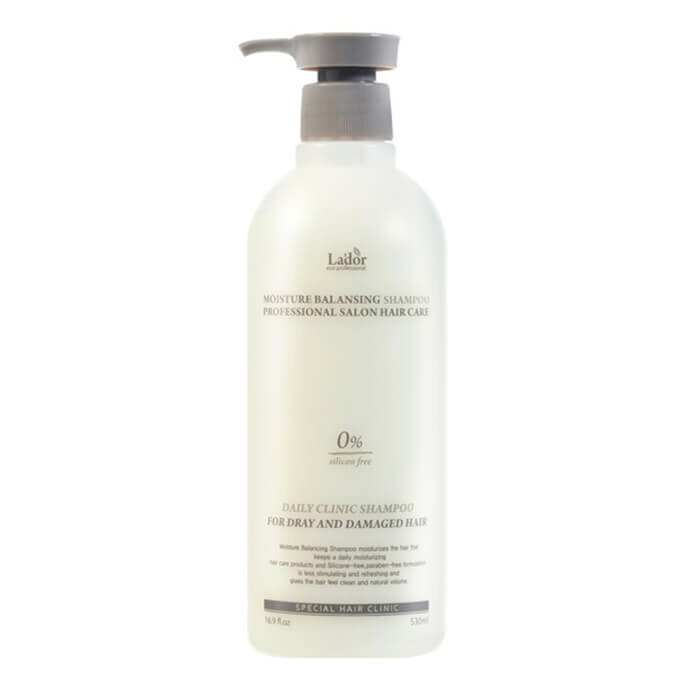 Увлажняющий бессиликоновый шампунь La`dor Moisture Balancing Shampoo, 530 мл. фото 1 — BascoMarket