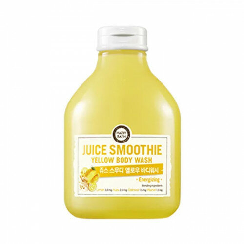 Пенка для душа желтые экстракты Happy Bath Juice Smoothie Yellow Body Wash, 300 мл. фото 1 — BascoMarket