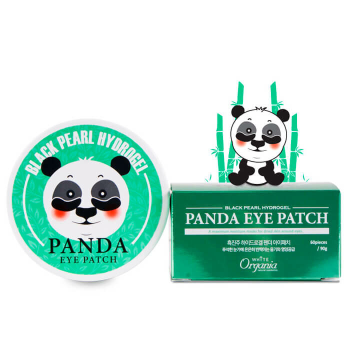 Патчи White Organia Black Pearl Hydrogel Panda Eye Patch, 60 шт. фото 1 — BascoMarket
